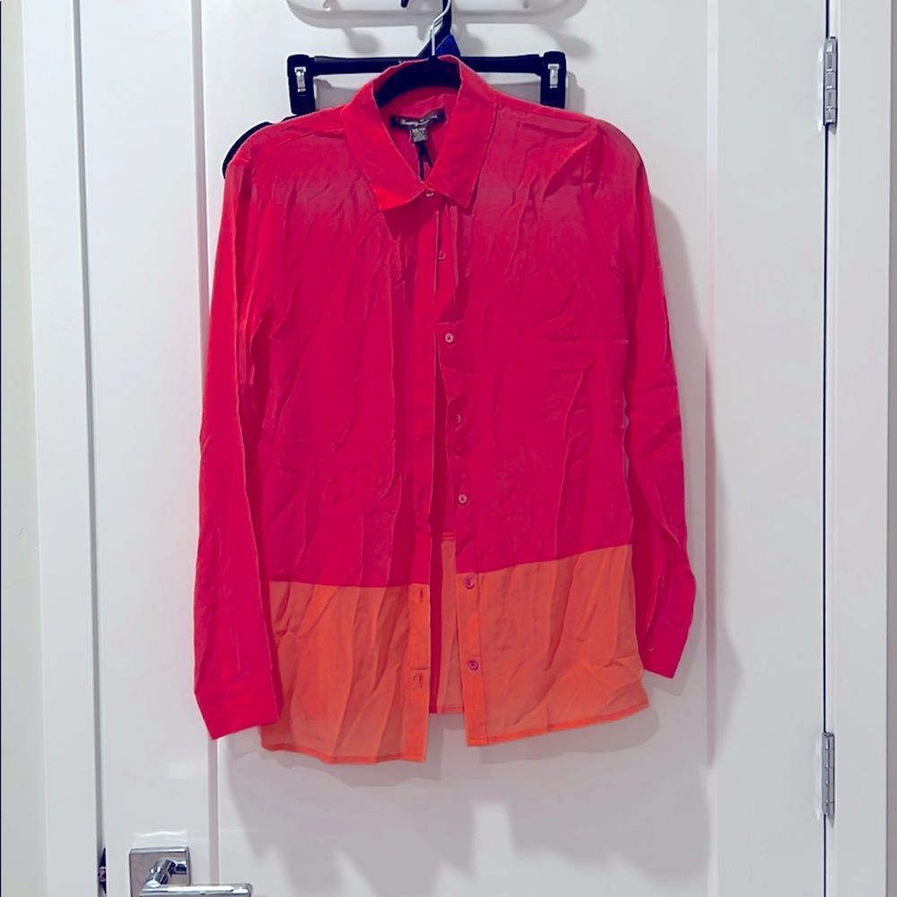 Tommy Bahama Hot Pink Silk Blouse XS NWT